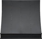 CT Copper Tailor Sloped Copper Vent Hood Wall Mount,54'' W,48''H,21''D,1260 CFM Exhaust Fan,Stainless Steel Vent,LED Light,Dishwasher-Safe Baffle Filters,VH8TR1
