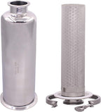 DERNORD 2 Inch Tri-Clamp Filter - SS304 Sanitary Fittings Inline Straight Strainer with 100 Mesh Stainless Steel Screen
