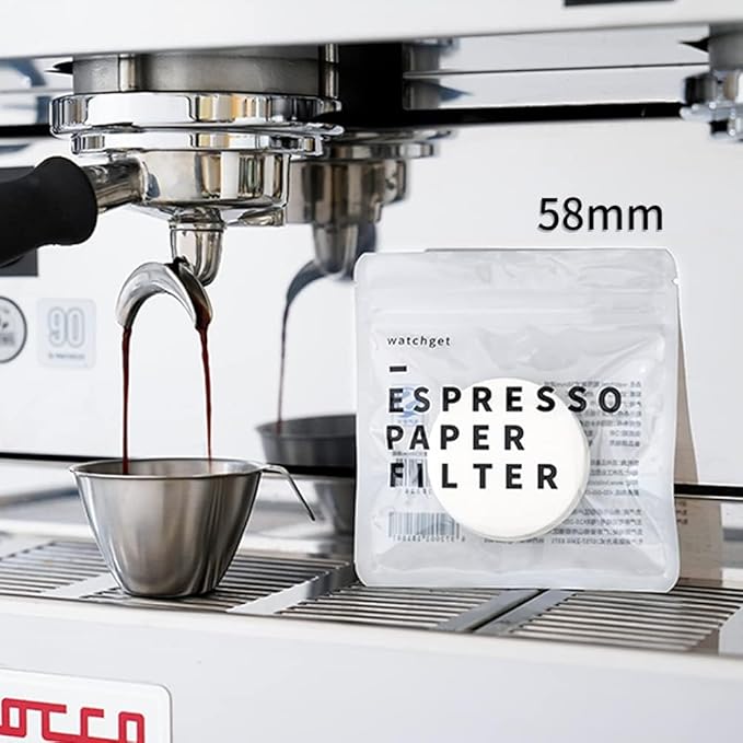 watchget 51mm Espresso Paper Filters - 1000 Pcs Unbleached Coffee Filter Papers for 51mm Portafilter Baskets, Compatible with Espresso Machines and Coffee Maker Accessories