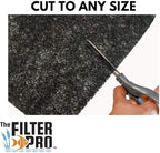 Black Coarse Filter Media, 1.25" Thick, 12" x 12" Pads, 5 Pack, Perfect for Aquariums, Ponds or Water Gardens, Made in USA