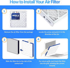 Filter King 33x22x1 Air Filter | 4-PACK | MERV 8 HVAC Pleated A/C Furnace Filters | MADE IN USA | Actual Size: 33 x 22 x .75"