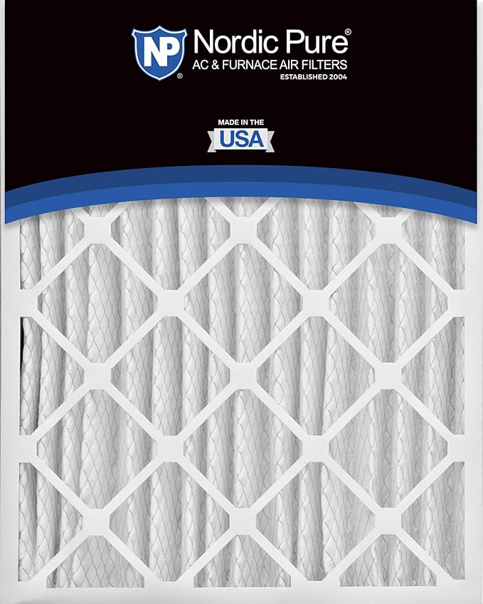 Nordic Pure 20x25x4 (Actual Size: 19 1/2 x 24 1/2 x 3 5/8) Pleated MERV 15 Air Filter 1 Pack
