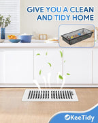 Floor Vent Screen Net, 4" x 12" Air Vent Screen Filter Mesh Catches Toys Snacks Pet Hair and Pet Food, Keeps Bugs Out for Home, 6 Pack