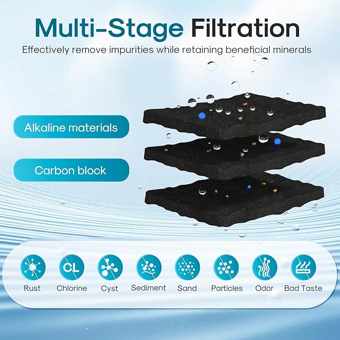 ICEPURE Alkaline LT1000PC Refrigerator Water Filter and Air Filter Replacement for LG LT1000P/PC/PCS, Kenmore 9980, ADQ74793501 ADQ74793502 ADQ747935 MDJ64844601 LMXS28626S LT1000, Enhances PH, 4Combo