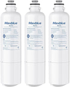 Maxblue BORPLFTR50 Replacement for Bosch® Ultra Clarity® Pro 11032531, 12033030, 11025825, BORPLFTR55, B36CD50SNS, B36CT80SNS, B36CL80ENS, B36FD50SNS, WFC100MF, Refrigerator Water Filter, 3 Filter