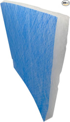 Paint Booth Exhaust Fiberglass Filter, Blue/White Paint Arrestor for Spray Booth (200/case, 25" x 20")