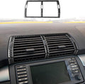 Carbon Fiber Interior Full Compatible with BMW X5 Central air-Conditioning air Outlet 2 pcs-1