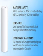CFS – 4 Pack Replacement Water Filter Kit Includes Carbon Block, Polypropylene Sediment, & Inline Cartridges Compatible with Proline Plus RO System Models – Removes Bad Taste & Odor – White