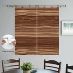 Brown Western Bedroom Curtains 72 Inch Length, Window Curtains Tab Top, Vintage Farmhouse Wood Barn Door Light Filtering Window Treatments Drapes 52"x72" 2 Panel