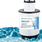 Savener® S8M150 System 3 Inner and Outer Cartridge, Compatible with Sta-Rite System 3 S8M150-KIT, 170147, 25022-0203s-25021-0202s, SR450 Swimming Pool Filter Cartridge, 450 Sq. Ft