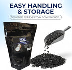 IPW Industries Bulk Activated Carbon - 4x8 Mesh Coconut Shell Granular Activated Charcoal (GAC) for Water Filtration - Replacement Media Carbon Water Filter Media (10 lbs)
