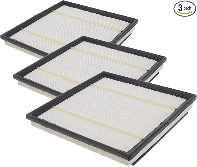 BOSCH 5537WS Workshop Engine Air Filter - Compatible with Select Cadillac SRX (Pack of 3)