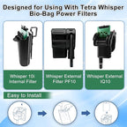 driamor 16 Pack Medium Filter Cartridges Replacement Compatible with Whisper 10i/IQ10/PF10 Aquarium Filter 5-10 Gallons