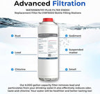 Water Filter Replacement Compatible With Elkay 51600C EWF6000 Bottle Filling Stations, 6000 Gallons/12 Months (No Chip - 3 Pack)
