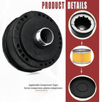 generic 1pcs 32mm/1.25Inch Air Compressor Noise Reducer Silencer Filter,Plastic Shell Round Muffler Filter, Black