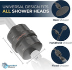 HammerHead Showers® Solid Metal Shower Head Filter – KDF 55 Shower Filter, High Pressure Universal Shower Filters to Remove Toxic Chemicals – Removes Chlorine and Heavy Metals – Oil Rubbed Bronze