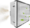HEPA H14 Filtration Laminar Flow Hood（Include HEPA Filter）,FFU,Updated Fan Filter Unit, Laminar Air Flow Hood (22.6”x22.6”110V), 100/ISO Class 5 Cleanliness, for laboratories/clean rooms/Mushroom Room