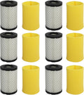 793569 793685 Air Filter Compatible with B&S 793569 4241 5415 John Dee-re GY21055 MIU11511 LA125 LA115 Craftsman YT3000 LT2000 Lawn Mower Tractor by Podoy (6 Pack)