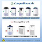 2 Pack TZ-K1 Replacement Filter Compatible with ToLife TZ-K1 Air Puri-fier, MK01 MK06, FreAire KN6391 Air Purifiers and VOOPNU DH-JH12 Air Purifier, 3-in-1 HEPA High-Efficiency Activated Carbon Filter