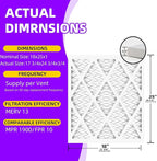 18x25x1 MERV 13 (6-Pack) Pleated Air Filter (Actual Size: 17.75x24.75x0.75") MPR 1900 & FPR 10, Furnace Air Filters,18x25x1 air filter