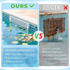 Pool Skimmer Guard Kit Pool Skimmer Screen Net Skimmer Catcher Leaf Shield Net for Inground or Above Ground Pools Debris Easy Assembly Prevent Blockage Anti-Rust & Anti-Corrosion