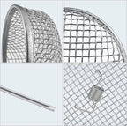 2 Pack RV Flying Insect Screen Furnace Vent Cover Bug Screens, 2.8 x 1.3 Inch Stainless Steel Mesh for Camper, Installation Tool Included
