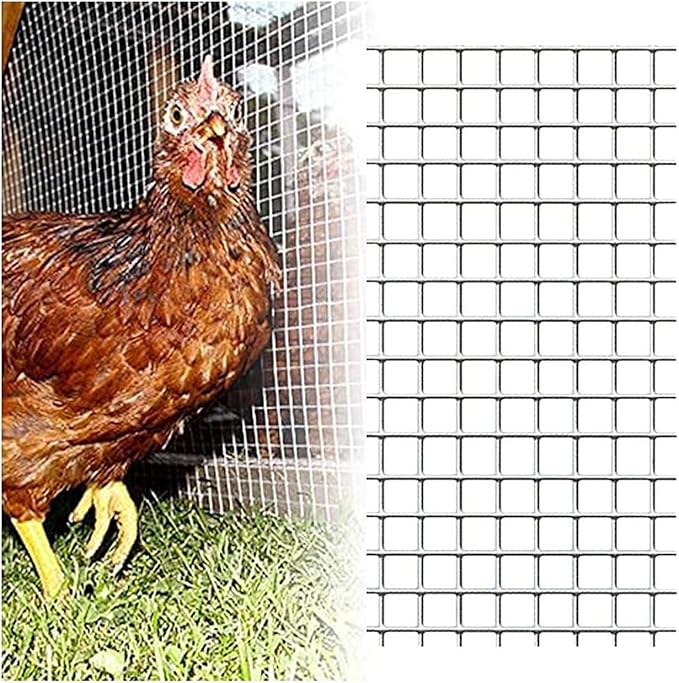 AOTNZ Welded Wire Fencing, Stainless Steel Anti-Rust Decorate Square Screening Filter Sheet for Garden Fence Aviary Hutch Net Fence Chicken Coop Pond Enclosure (Color : Silver, Size : 1.2x7m)
