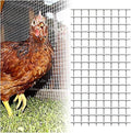AOTNZ Welded Wire Fencing, Stainless Steel Anti-Rust Decorate Square Screening Filter Sheet for Garden Fence Aviary Hutch Net Fence Chicken Coop Pond Enclosure (Color : Silver, Size : 1.2x12m)