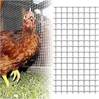 AOTNZ Welded Wire Fencing, Stainless Steel Anti-Rust Decorate Square Screening Filter Sheet for Garden Fence Aviary Hutch Net Fence Chicken Coop Pond Enclosure (Color : Silver, Size : 1x7m)