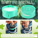 Odor Neutralizer Cartridge Replacement for Shark Vacuum Cleaner, Compatible with AZ3000 AZ3002 HZ3000 HZ3002 IZ862H IZ562H ZD550, 6pcs Green Original, 1.5 inches, HEPA, VACUUM FILTER, Filter