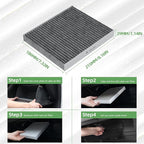 CF12157 Cabin Air Filter With Activated Carbon Compatible with Camry, RAV4, Corolla, RX350, Prius, C-HR, ES350, Avalon, CX-9, ES300h, RX450h, highlander Cabin Filter