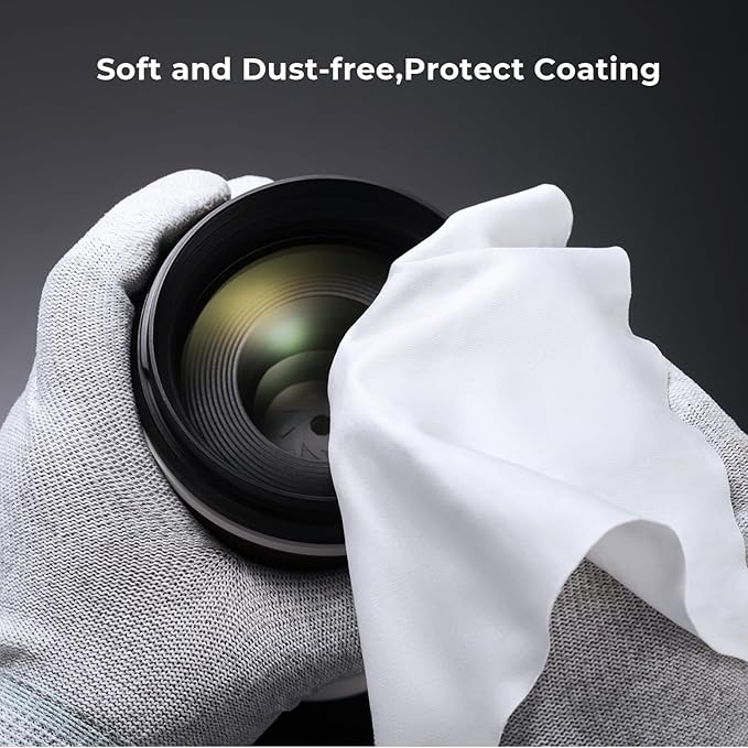K&F CONCEPT 49mm White Mist 1/4 Filter, 18 Multi-Layer Coatings Dreamy Soft White Diffusion Filter with Cleaning Cloths for Portrait/Video/Vlog Photography