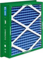 Filterbuy 20x20x5 Air Filter MERV 13 Optimal Smoke & Allergy Defense (2-Pack), Electrostatic Pleated HVAC AC Furnace Filters for Honeywell Return Grille FC40R1003 (Actual Size: 18.38 x 18.38 x 3.69)