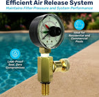 RV40500 Air Gauge Release Valve Assembly | Compatible Replacement for Zodiac Jandy CV, CL, DEV, DEL, JS Series Filters | Replaces R0357200 | Essential Pool Maintenance Accessory