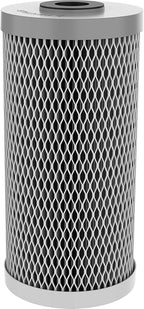 Pentair Pentek NCP-BB Big Blue Carbon Water Filter, 10-Inch, Whole House Non-Cellulose Carbon Impregnated Pleated Filter Cartridge, 10" x 4.5", 10 Micron, Pack of 2