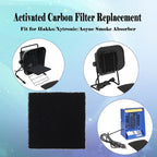 6 Pack Activated Carbon Filters Compatible with Hakko Xytronic Aoyue Smoke Absorber, 5 1/8 Inch x 5 1/8 Inch Solder Extractor Filter