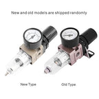 Air Compressor Filter Regulator Combo, AW2000 02 Water Oil Separator with Pressure Gauge, Pneumatic Filter Regulator Air Treatment Unit W Pressure Gauge