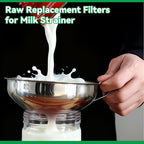 400 Pack Milk Filter Discs Quick Flow Non-gauze Small 4-9/16" Od Replacement Filters Disks for Raw Milk Strainer 200 Discs Per Box