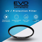 Hoya EVO Antistatic 46mm UV Filter — Camera Filters with 16-Layer SMC Coating, 3mm Thick, UV Optical Glass for Superior Resolution - Dust, Stain & Scratch-Resistant for Clear & Distortion-Free Images