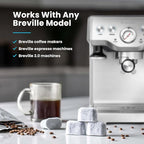 K&J Premium 6-Pack of Replacement Breville BWF100 Compatible Water Filters (Activated Charcoal)