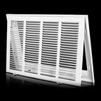20x16 Return Air Grille [Duct Opening Size],Return Air Vent Cover for Wall Or Ceiling,Steel Return Air Filter Grilles Removable Face/Door for 1 Inch Filters (20"Wx16"H[Duct Opening])