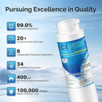 ICEPURE RWF5800A Refrigerator Water Filter and Air Filter Replacement for Frigidaire EPTWFU01, EWF02, Pure Source Ultra II, PureSource Ultra 2, SCWFTCTO, GP006 EPTWFUO1 MR022 JO22 BO022 TH-01, 2 Combo