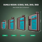 SUNLU 3D Printer Resin 3kg, Fast Curing Standard 3D Resin for LCD DLP SLA Resin 3D Printers, 395 to 405nm UV Curing 3D Printing Liquid Photopolymer Resin, Low Shrinkage, High Precision, 3000g, Beige