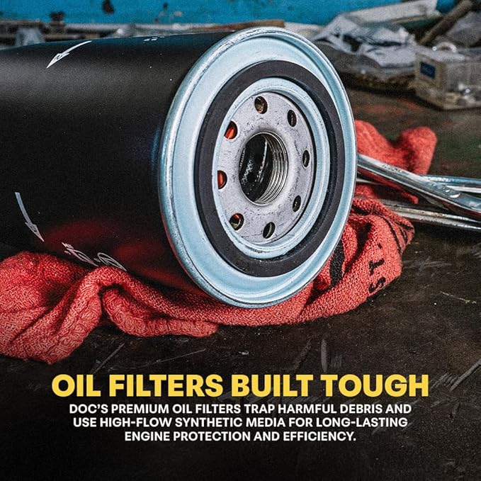 Doc's Diesel Oil Filter D4872 | Compatible with Ford 7.3L Powerstroke 1994-2003 | Replaces FL1995