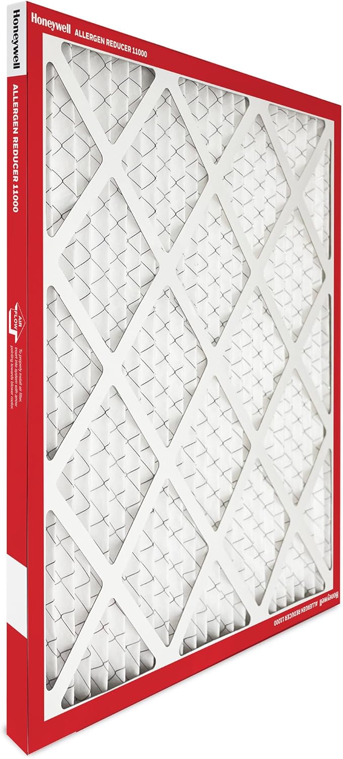 Honeywell 14x14x1 MERV 11 Allergen Reducer 11000 Electrostatic Pleated HVAC AC Furnace Air Filter (4-Pack) | Replacement Filter for Home Use | Made in USA