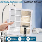 Nuwave Forever Smart Air Purifier for Home, Never Replace Air Filter System, Patented 7-Stage Filtration, Cleans Large Room up to 2,002 Sq Ft, Adjustable Flow Panel, Washable & Reusable Filters
