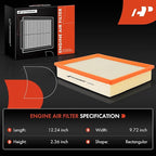 A-Premium Engine Air Filter Compatible with Selected Cadillac, Chevrolet & GMC Models - Silverado, Sierra, Avalanche, Suburban, Tahoe, Yukon, Escalade & More