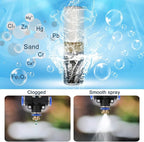 Mornajina 2 Pieces Calcium Inhibitor Filter, Outdoor Misting System Protector for Mist Nozzle, Preventing Scale Buildup from Clogging Up