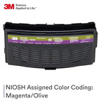 3M Versaflo Formaldehyde/HEPA Cartridge TR-6350N, NIOSH Approved, for TR-600/800 PAPR Series, Case of 5