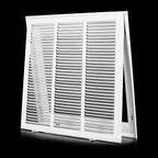 18 x18 Vent Cover [Duct Opening Size],Return Air Vent Cover for Wall Or Ceiling,Steel Return Air Filter Grilles Removable Face/Door for 1 Inch Filters(18"W x 18"H [Duct Opening])